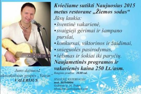 Šventės restorane Žiemos sodas