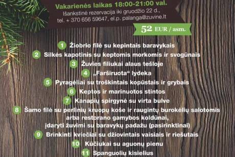 Šventų Kūčių vakarienė restorane "Žuvinė"