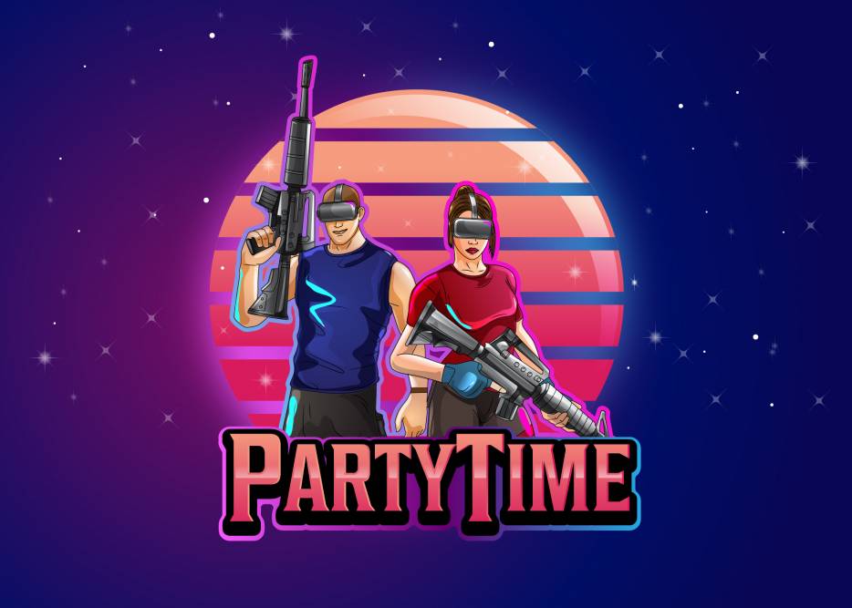 PARTYTIME - virtualios realybės arena, arcade žaidimų automatai.