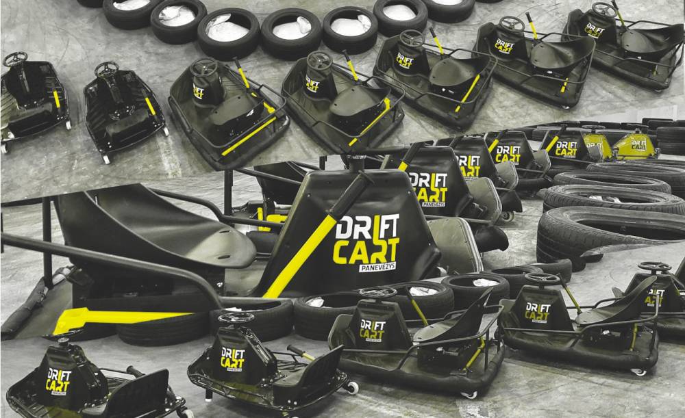 Drift kartingų trasa vidaus patalpose Drift Cart” Panevėžys