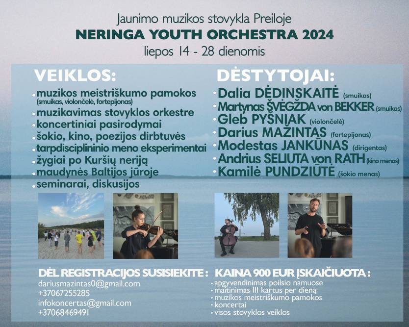 Jaunimo muzikos ir meno stovykla NERINGA YOUTH ORCHESTRA