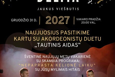 Naujųjų metų sutikimas Delita –  muzikinė kelionė su Tautiniu Aidu"