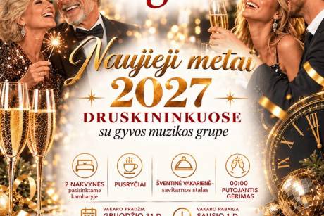 Naujieji 2027 metai viešbutyje Regina