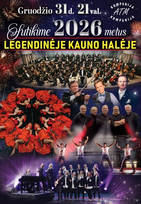 Naujametinė kelionė Vilnius - Kaunas - Vilnius, koncertas Kauno halėje