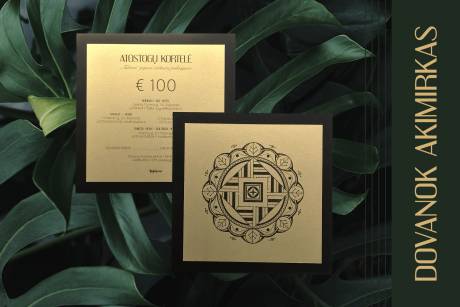 Dovanų kuponai viešbučio, restorano, SPA paslaugoms - atostogų kortelės Tubinas