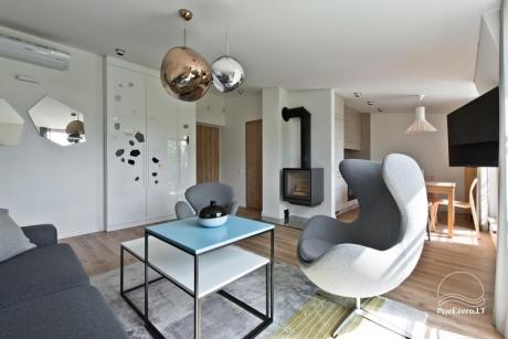 "Aura" - išnuomojami modernūs apartamentai naujame name Druskininkų centre, prieš Druskonio ežerą
