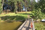 Rąstinio poilsio namelio nuoma Molėtų rajone, prie Bebrusų ežero
