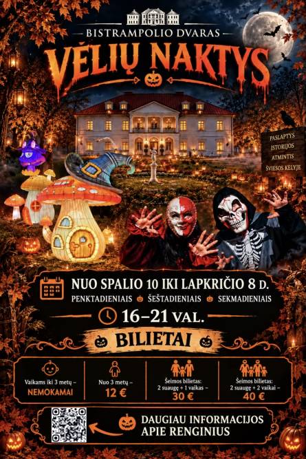Šviesų festivalis "Bistrampolio vėlių naktys"