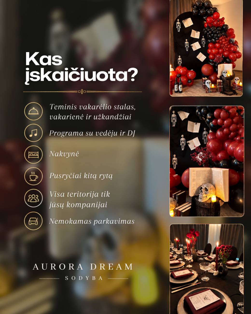 Helovyno savaitgalis „Aurora Dream“!